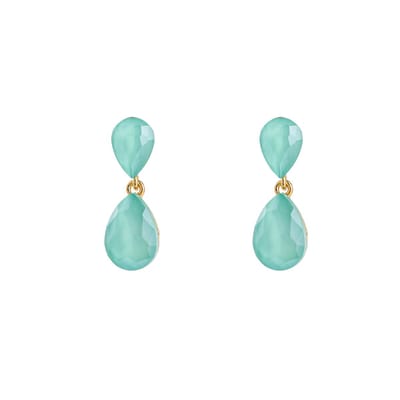 Go Dutch Label Oorknoppen Little Double Drop Apple Blue