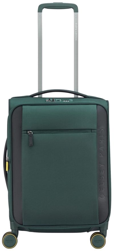 Delsey Montmartre 3 Handbagagekoffer 55 cm Expandable – 2,7 kg – Gerecycled Polyester – TSA Slot – Zip SECURITECH® 2 – 4 Dubbele 360° Spinnerwielen - Pine