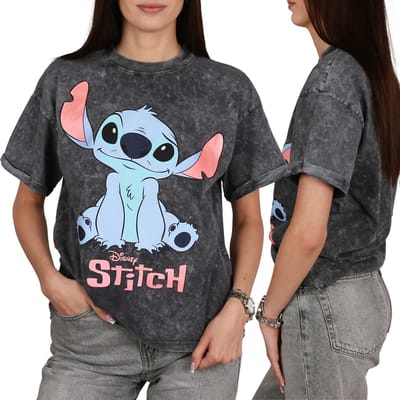 DISNEY Stitch KATOENEN t-shirt voor meisjes, shirt met korte mouwen, 100% KATOEN