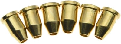 6 Stuks Gouden Gitaar Snaren Ferrules 1/4" (6.35mm) voor Telecaster - Duurzaam, Hoogwaardige Geluid, Perfecte Pasvorm