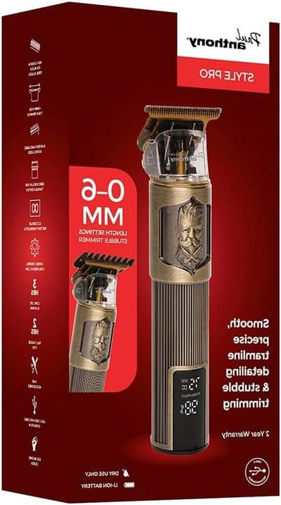 Detailing Trimmer - Precisie Tondeuse - Haar Stylen - LCD Display - 0-6mm - Zwart