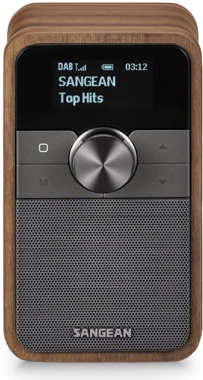 Sangean DDR-8 DAB+/FM-RDS/Bluetooth Radio Vintage Walnut - DAB+/FM - Mono - Walnoot
