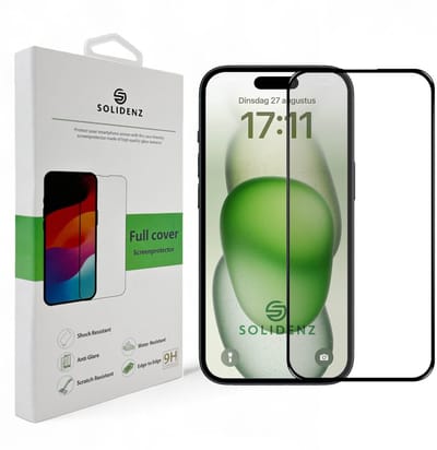 Solidenz Screenprotector - Geschikt voor Apple iPhone 16 Pro - Premium Fullcover