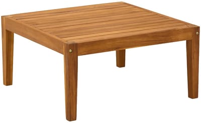 vidaXL - Tuin - Tafel - Massief - Acacia - Hout - Naturel - 60 - x - 60 - x - 30 - cm