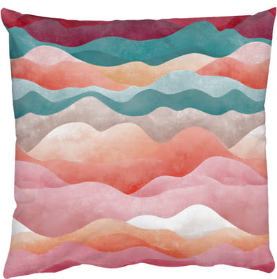 Sierkussens - Kussentjes Woonkamer - 50x50 cm - Golven - Kleurrijk - Abstract
