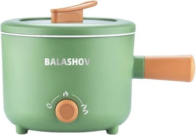 Pan - Rijstkoker - Elektrisch - Stoofpot - Multifunctioneel - Anti-kleeflaag - 1,8L - Keramisch - 1000W - Anti-Aanbaklaag - Kookgerei - Multicooker - Groen