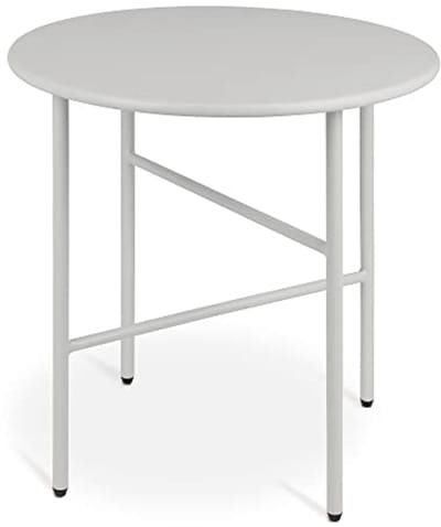 Ronde Bijzettafel Ø 44cm Lichtgrijs - Duurzaam en Scratch Resistant - Perfect voor Binnen en Buiten