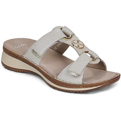 Ara - 1229003 HAWAII 2.0 - Dames slippers - Kleur: Wit/beige - Maat: 36