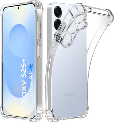 Hoesje geschikt voor Samsung Galaxy S25 Plus - Anti Shock siliconen Backcover - Arara Hoesje - transparant