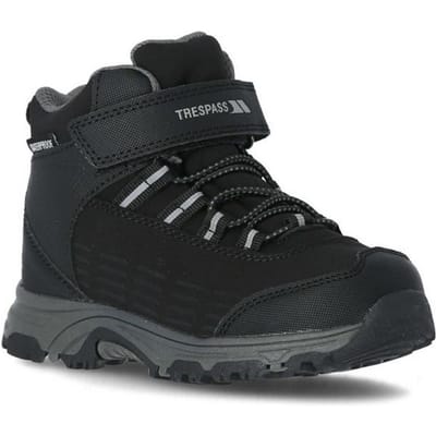 Trespass Kinderen/Kinderen Harrelson Mid Cut Wandelschoenen (Zwart)