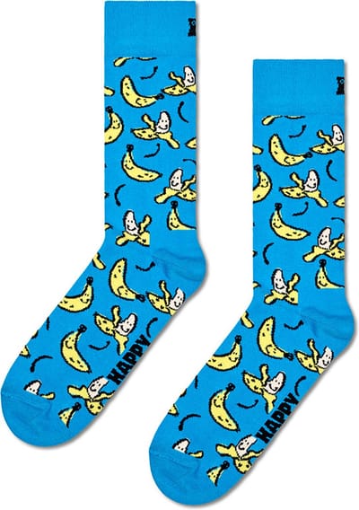 Happy Socks unisex sokken banana blauw II