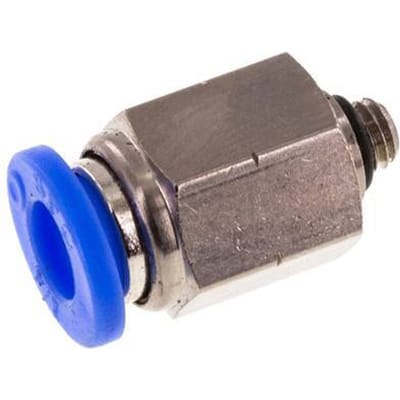 1/4'' x UNF 10-32 Messing/PBT Insteekfitting NBR [5 Stuks]
