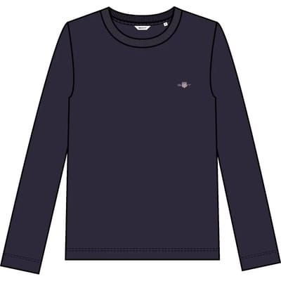 T-shirt regular lange mouwen vrouw Gant Shield