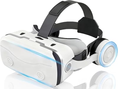 ZMR® VR Bril met Controllers - VR Bril - VR Games - Wit - 18cm x 15cm x 12cm