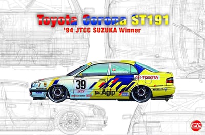 NuNu Modelbouwpakket Auto - 24020 Toyota Corona ST191 1994 JTCC Suzuka Winner Car Plastic - 1:24 - Modelbouw