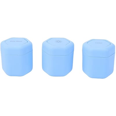 3 Stuks Magnetische Reistoilettage Containers met Deksel Harde Magnetische Crème Potjes voor Lotion Reiniger Shampoo Conditioner