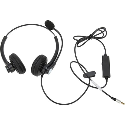 Casque d'affaires binaural filaire à réduction de bruit avec micro pour centre d'appels, service client Type 1