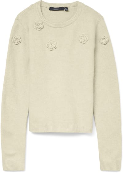 VERO MODA - VMROSE LS O-NECK PULLOVER BOO - Dames - Gebreide truien