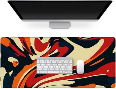 Grote gaming muismat, 900 x 400mm XXL bureauonderlegger, muismat gemaakt van hoogwaardige materialen, verbeterde precisie en snelheid (90 x 40 G17colorflow)