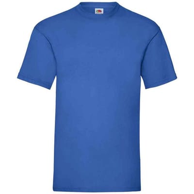 Fruit of the Loom Heren Valueweight T-Shirt (Koningsblauw)