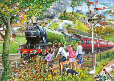 House of Puzzles legpuzzel XXL stukken Full Steam Ahead 500 stukjes.