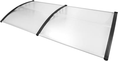 Voordeur Luifel - Overkapping Deur - Bescherming Buiten - Weerbestendig Ontwerp - 200 x 90 cm - Transparant