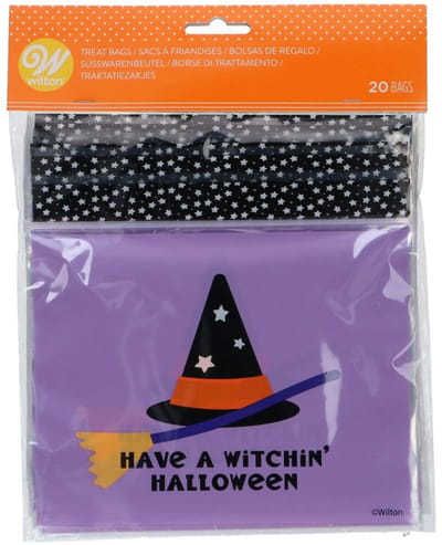 Wilton Hersluitbare Traktatiezakjes Halloween Heksje pk/20