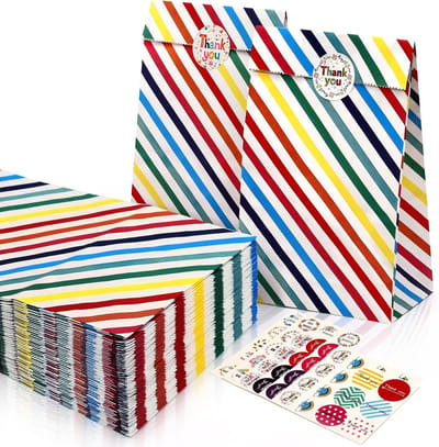 Stevige Kraft Papieren Zakken - Bruine Cadeauzakjes met Platte Bodem