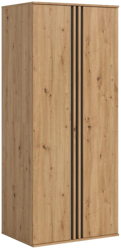 Tweedeurs kledingkast in artisan eiken look - Ruime opbergoplossing voor elk interieur - 80x192x56cm