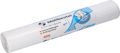 Afvalzakken - Vuilniszakken - Huishoudelijk Gebruik - Hoge Kwaliteit Folie - 80 Liter 50 Stuks - Wit