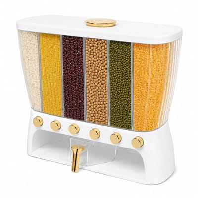Innovastore Dispenser - Voorraadcontainer - Voedseldispenser - Dispenser - 6 compartimenten dispenser - Food Dispenser -