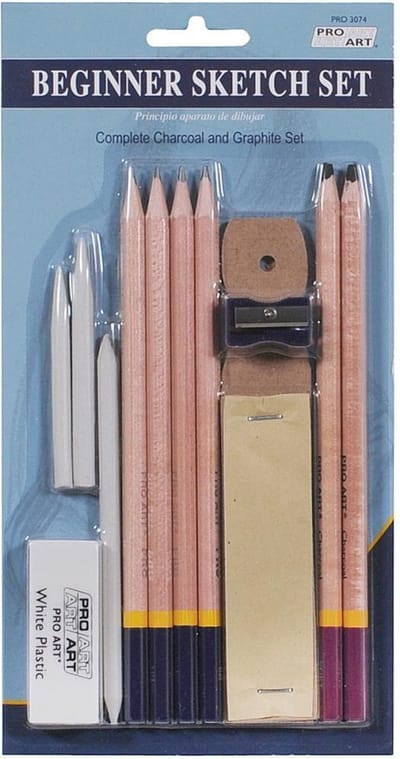 Pro Art - Tekenpotloden - Beginnersset - 11 onderdelen