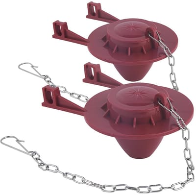 2x Universele Toilet Flap Vervanging 5cm - Lekvrije Rubberen Afdichting voor Standaard Toiletten