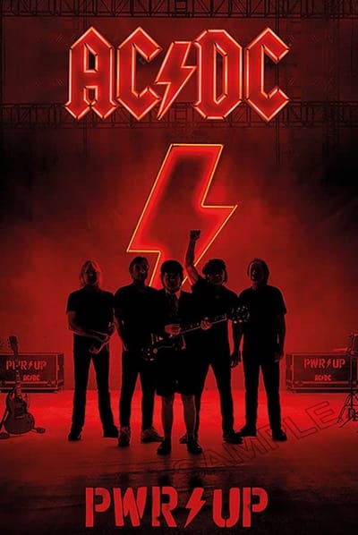 Dailygoods- Poster Vintage Rock Band - AC/DC Wanddecoratie - A4 Print 210x297mm - Heavy Metal Foto - Professioneel Gedrukt - Luxueus Fotopapier