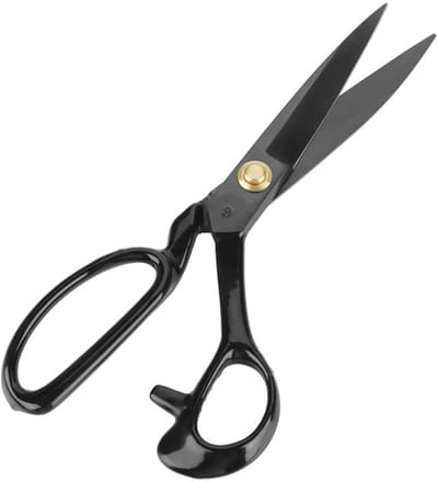 Allecto - Akozon 9 Inch Stoffenschaar - Carbon Staal met TPR Grip voor Naaien en Knippen