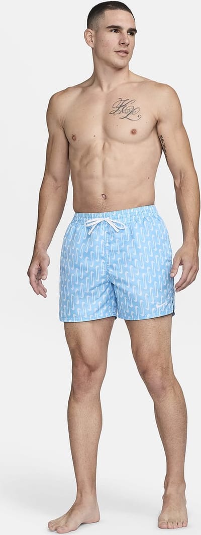 Nike Swim 5" Volley Shorts, NESSE520-486, Aquarius Blue, Maat S