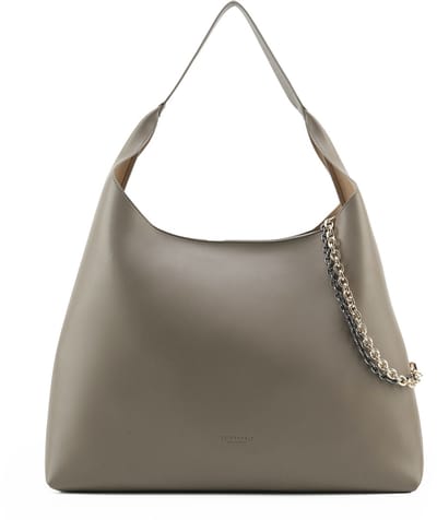 SEIDENFELT MANUFAKTUR schoudertas Lainio Hobo Bag Grey grijs