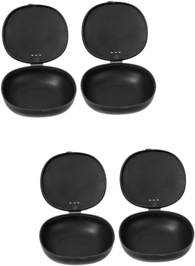 Opbergdoos Menstruatiecups - Periodebeker Houder - Hygiënisch Opbergen - Draagbaar Lichtgewicht Set - 8.5cm Set - Zwart