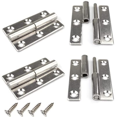 Heavy Duty Lift Off Deurscharnieren 2.5 inch - Afneembare RVS Scharnieren voor Deuren