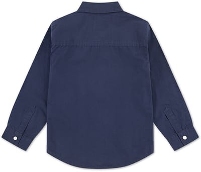 Levi´s ® Kids Battery Housemark Overhemd Met Lange Mouwen Blauw 8 Years Jongens,Meisjes