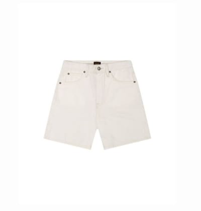LEE STELLA SHORT POWDER WHITE WIDE LEG DAMES