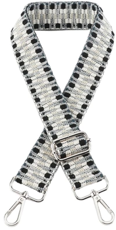 Dailygoods- Tasriem Verstelbaar 75-145 cm - Schouderriem - Tassenriem - Accessoires voor Tassen - Breedte 3,8 cm - Zilveren Gesp - Schouderband