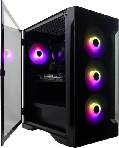 Intel i5 12400 6-Core ELITE RTX 5060 High End RGB Game PC - 2TB M2 SSD - 32GB RAM - Windows 11 PRO - MET WIFI - Gamdias Talos E2 Elite