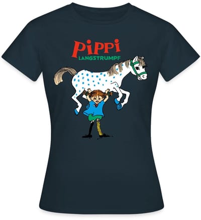 Pippi Langkous En Kleine Witte Avonturen T-Shirt Dames
