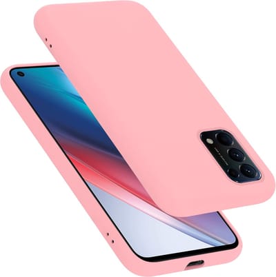 Cadorabo Hoesje geschikt voor Oppo FIND X3 LITE in LIQUID ROZE - Beschermhoes gemaakt van flexibel TPU silicone Case Cover