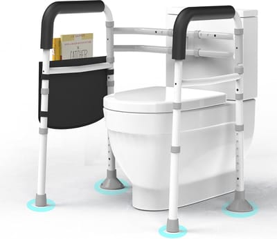 Verstelbare Toiletveiligheidsrails voor Ouderen en Gehandicapten - Stevige en Antislip Handgrepen