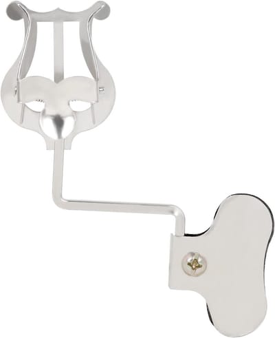 Dailygoods - COMETX Marching Muziek Houder Draagbare Klem Op Muziekstandaard voor Saxofoon Tenor Hoorn Trompet Universele Marching Lyre Blad Clip Houder voor Blaasinstrumenten