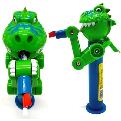 1/3/5 STKS Dinosaurus Lolly Robot Houder Creatief Eet Lolly Pop Ups Hoesje Snoep Opslag Kerstcadeaus voor Kinderen 1PC