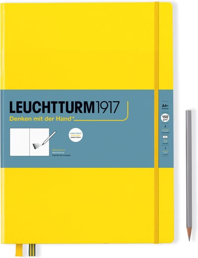 Leuchtturm1917 A4+ Master Schetsboek met harde kaft Citron