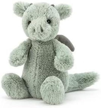 Pluche Draak - Knuffel Draak - Kinderkamer Decoratie - Zachte Pluche - 18 cm Hoog - Groen